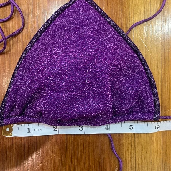 Oseree Purple Shimmer Bikini Set - Picture 6 of 7